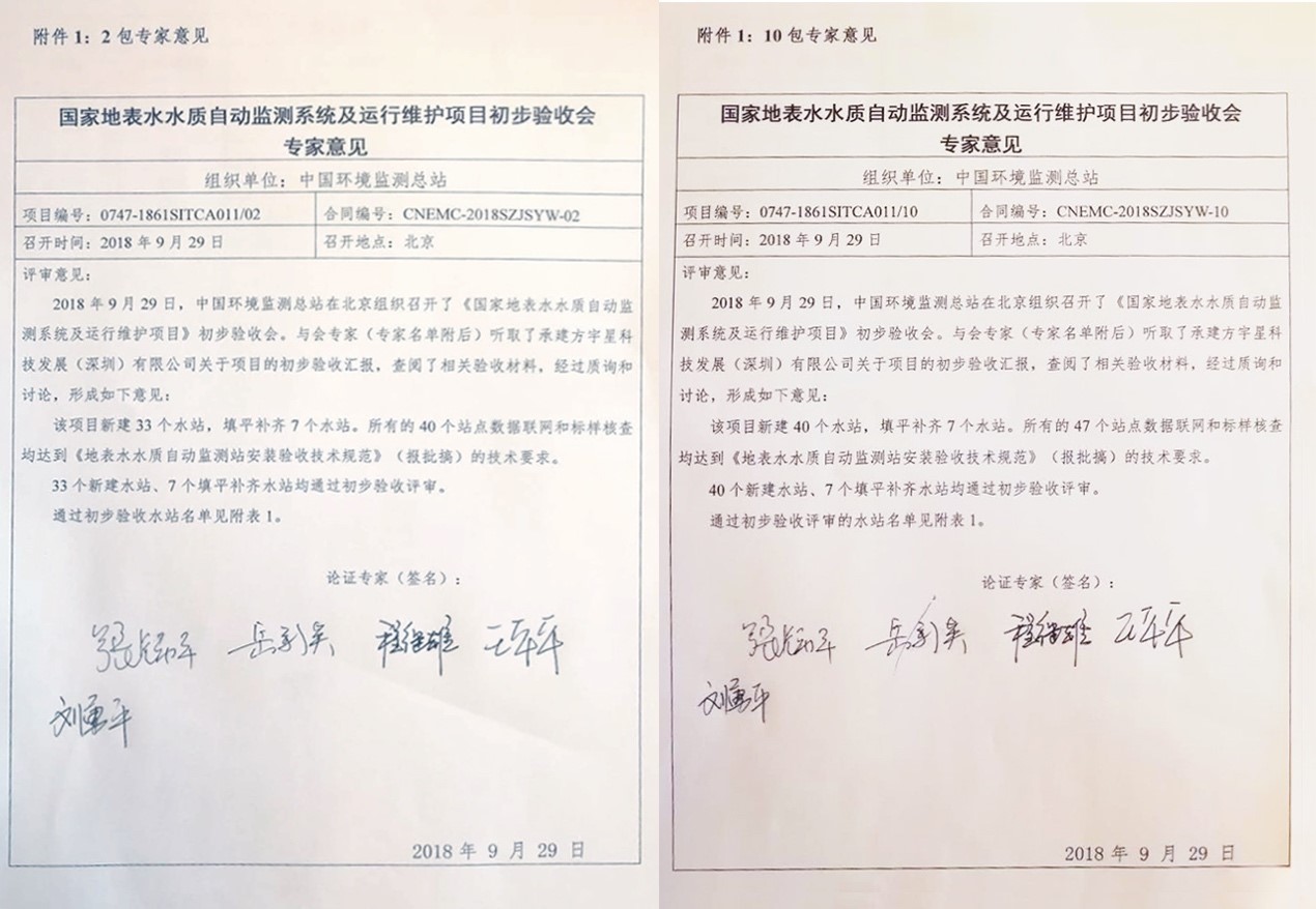 “高标准、严要求”—333体育环境全资子公司宇星科技顺利通过国家水站项目初验